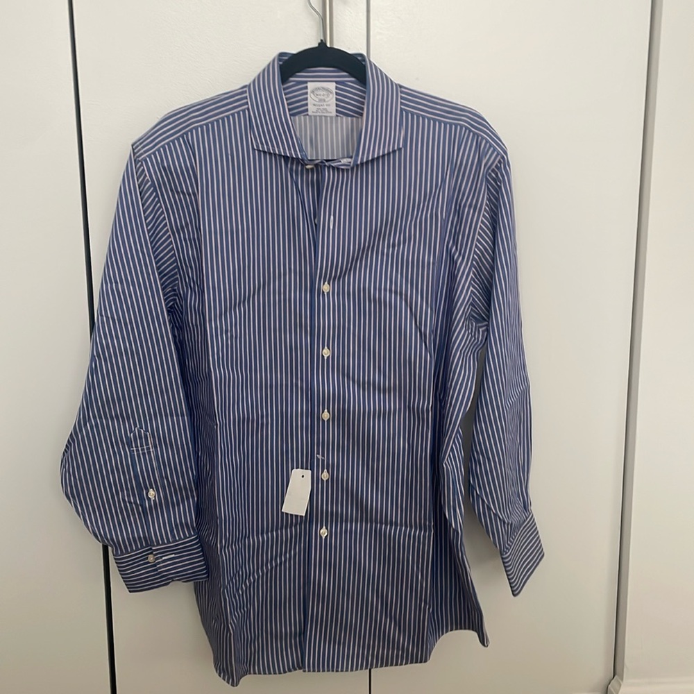 [Brooks Brothers] striped men’s button down